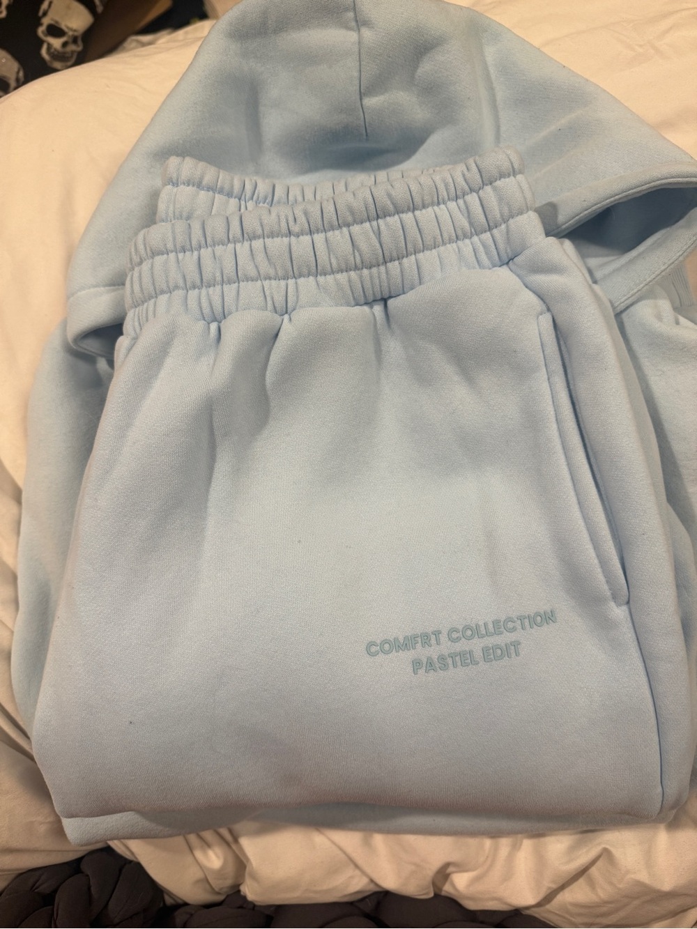 Comfrt Pastel Collection Baby Blue XL Hoodie L Sweatpants - Picture 4 of 5